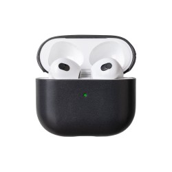 Husă Premium Native Union din Piele Naturală pentru AirPods 3, Negru