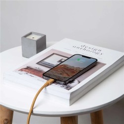 Cablu textil Native Union Belt USB-C la Lightning 3m, kraft Cablu textil Native Union Belt USB-C la Lightning 3m, kraft