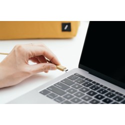 Cablu de Date Native Union Belt, USB-C la USB-C, 1.2m, Kraft
