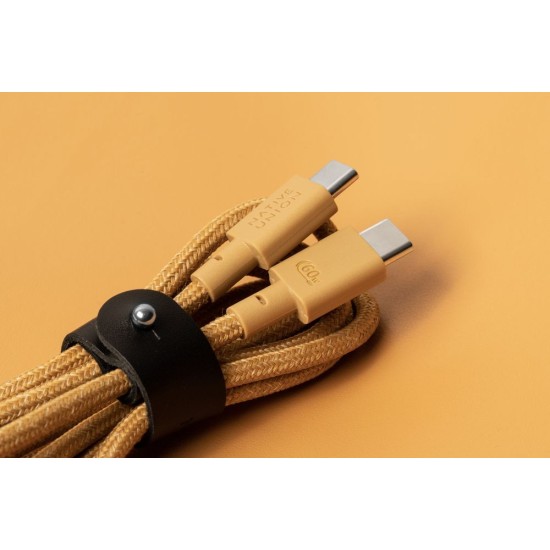 Cablu de Date Native Union Belt, USB-C la USB-C, 1.2m, Kraft Cablu de Date Native Union Belt, USB-C la USB-C, 1.2m, Kraft (Cabluri Telefon, BELT-C-KFT-2-NP) by www.silkase.ro