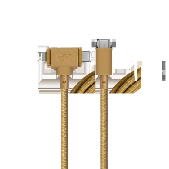 Cablu Native Union Belt Universal (USB-C la Lightning/USB-C) 1.5m, Kraft Cablu Native Union Belt Universal (USB-C la Lightning/USB-C) 1.5m, Kraft (Cabluri Telefon, BELT-CCL-KFT-NP) by www.silkase.ro