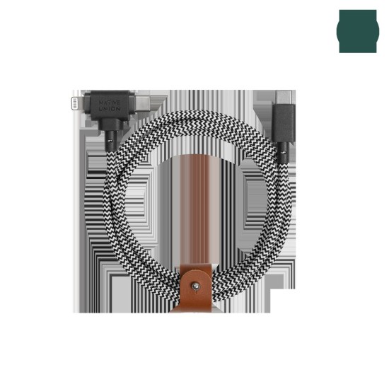 Cablu Native Union Belt Universal 2-în-1, USB-C la Lightning și USB-C, 1.5m, Design Zebra Cablu Native Union Belt Universal 2-în-1, USB-C la Lightning și USB-C, 1.5m, Design Zebra (Cabluri Telefon, BELT-CCL-ZEB-NP) by www.silkase.ro