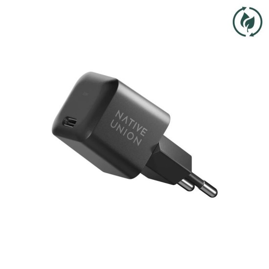 Incarcator retea Native Union GaN, USB-C, 30W, Negru (Native Union, Incarcatoare) by www.silkase.ro Incarcator retea Native Union GaN, USB-C, 30W, Negru (Incarcatoare, FAST-PD30-2-BLK-EU) by www.silkase.ro
