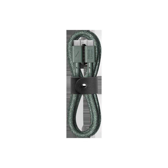 Cablu de Date Native Union Belt Cable (USB-C la USB-C), 1.2m, Slate Green Cablu de Date Native Union Belt Cable (USB-C la USB-C), 1.2m, Slate Green (Cabluri Telefon, BELT-C-GRN-2-NP) by www.silkase.ro