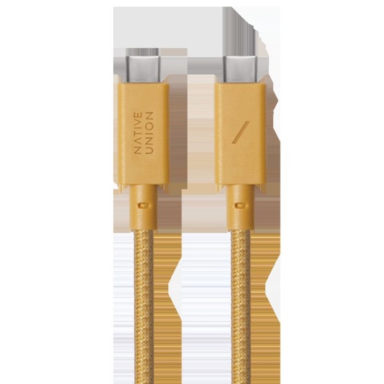 Cablu Native Union Anchor USB-C la USB-C, 3m, Kraft (14 Ultra, ACABLE-C-KFT-NP) by www.silkase.ro