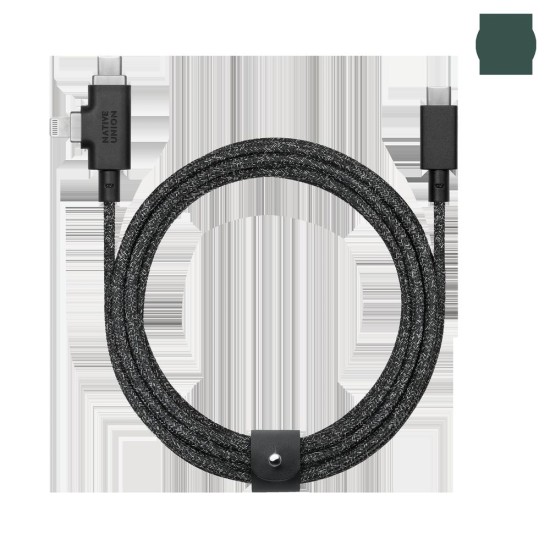 Cablu 2-în-1 Native Union Belt Cable Duo Pro, USB-C/Lightning, 240W, 2.4m, Cosmos Cablu 2-în-1 Native Union Belt Cable Duo Pro, USB-C/Lightning, 240W, 2.4m, Cosmos (Cabluri Telefon, BELT-PROCCL-COS-NP) by www.silkase.ro