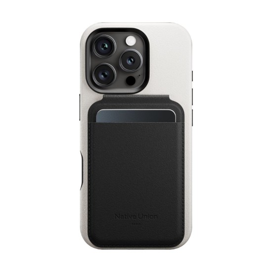 Portcard magnetic si suport Native Union Active Wallet Stand, negru (Baterii Externe, ACT-BLK-WAL) by www.silkase.ro