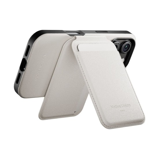 Portcard magnetic si suport Native Union Active Wallet Stand, culoarea gresiei (Suporturi Auto și Birou, ACT-SAN-WAL) by www.silkase.ro