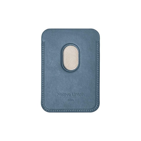Portcard magnetic Native Union (RE)CLASSIC, culoare bleumarin (Portofele și Suporturi Card, RECLA-NAV-WAL) by www.silkase.ro