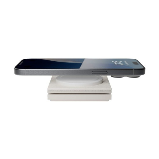 Incarcator Wireless Native Union Rise Solo Qi2, Compatibil MagSafe, Putere 15W, Cablu USB-C 2m inclus, Gri (Incarcatoare, RS-SL-SAN) by www.silkase.ro