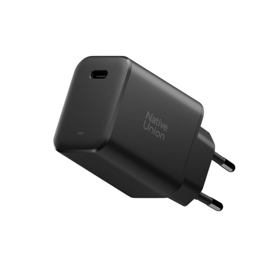 Încărcător Rapid Native Union Fast GaN Charger PD 45W, Negru (Încărcătoare Rețea, FAST-PD45-BLK-EU) by www.silkase.ro