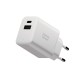 Incarcator rapid de retea Native Union GaN PD 45W (2 porturi), alb (Incarcatoare, FAST-PD45AC-WHT-EU) by www.silkase.ro