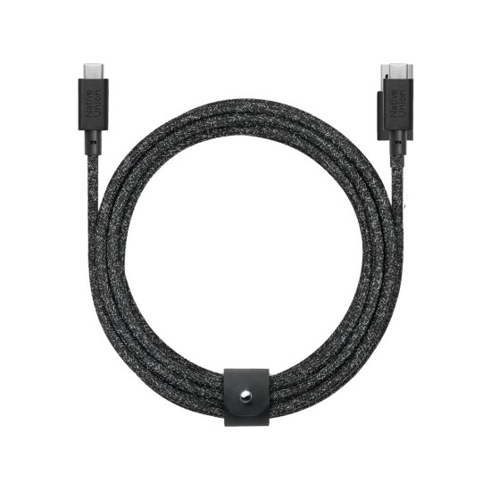 Cablu de Date Native Union Belt Cable XL (USB-C la USB-C) 3m, Cosmos Cablu de Date Native Union Belt Cable XL (USB-C la USB-C) 3m, Cosmos (Cabluri Telefon, BELT-XL-C-COS-3-NP) by www.silkase.ro