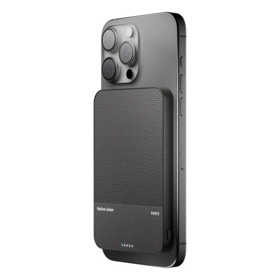 Baterie externa magnetica Native Union (Re)Classic Qi2 5000mAh, neagra (Baterii Externe, PB-5KMS-BLK-Q2) by www.silkase.ro