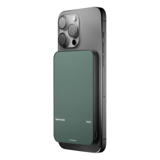 Baterie Externă MagSafe Native Union (Re)Classic, Qi2, 5000mAh, Slate Green Baterie Externă MagSafe Native Union (Re)Classic, Qi2, 5000mAh, Slate Green (Baterii Externe (Powerbanks), PB-5KMS-GRN-Q2) by www.silkase.ro