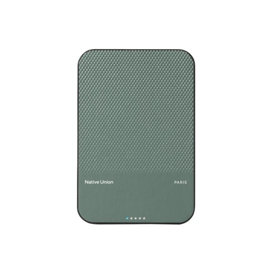 Baterie Externă MagSafe Native Union (Re)Classic, Qi2, 5000mAh, Slate Green Baterie Externă MagSafe Native Union (Re)Classic, Qi2, 5000mAh, Slate Green (Baterii Externe (Powerbanks), PB-5KMS-GRN-Q2) by www.silkase.ro