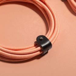 Cablu de Date Native Union Belt Cable XL, USB-C la USB-C, 3m, Apricot