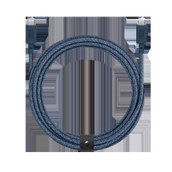 Cablu de Date Native Union Belt Cable XL, USB-C la USB-C, 3m, Navy