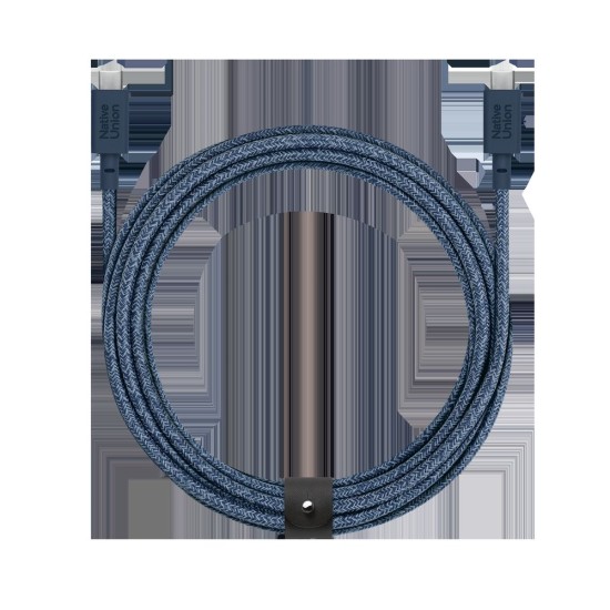 Cablu de Date Native Union Belt Cable XL, USB-C la USB-C, 3m, Navy Cablu de Date Native Union Belt Cable XL, USB-C la USB-C, 3m, Navy (Cabluri Telefon, BELT-XL-C-NAV-3-NP) by www.silkase.ro