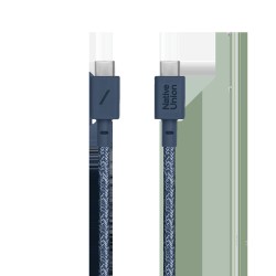 Cablu de Date Native Union Belt Cable, USB-C la USB-C, 1.2m, Navy