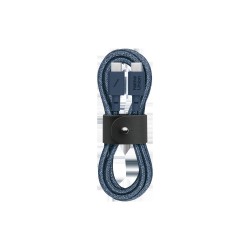 Cablu de Date Native Union Belt Cable, USB-C la USB-C, 1.2m, Navy