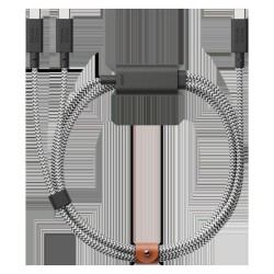 Cablu de Date Native Union Belt Cable (USB-C la USB-C) 2m, Design Zebra Edition