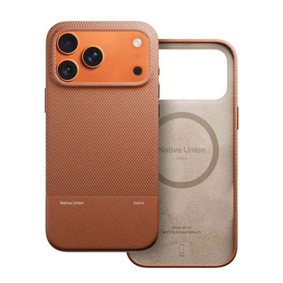 Husa de protectie Native Union (RE)Classic pentru iPhone 17 Pro Max, cafeniu (tan) (iPhone 17 Pro Max, RECLA-TAN-NP25PM) by www.silkase.ro