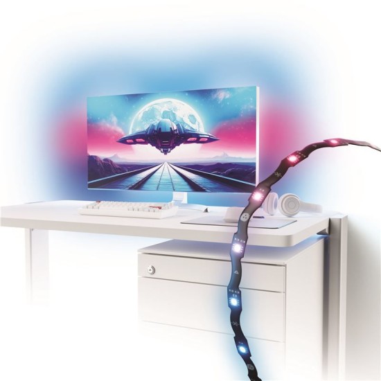 Banda LED Nanoleaf 4D pentru sincronizare ecran PC, 2.5m, alimentare USB (Nanoleaf, Ingredi) by www.silkase.ro Banda LED Nanoleaf 4D pentru sincronizare ecran PC, 2.5m, alimentare USB (Diverse accesorii, N7601K00-1LS4D) by www.silkase.ro