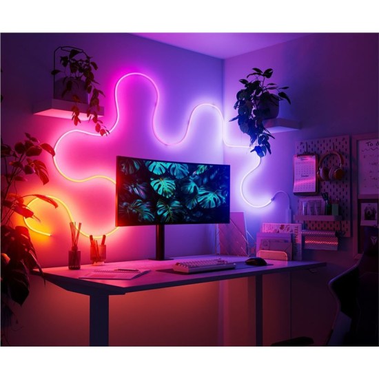 Banda luminoasa flexibila multicolora Nanoleaf Smart Rope, 5M (Nanoleaf, Ingredi) by www.silkase.ro Banda luminoasa flexibila multicolora Nanoleaf Smart Rope, 5M (Diverse accesorii, N7206K02-1LS) by www.silkase.ro