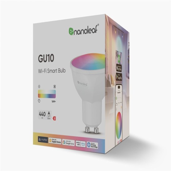 Bec Inteligent Nanoleaf Essentials Matter Wi-Fi GU10, 1 Bucată Bec Inteligent Nanoleaf Essentials Matter Wi-Fi GU10, 1 Bucată (Ingredi, N7502B02-1GU10) by www.silkase.ro