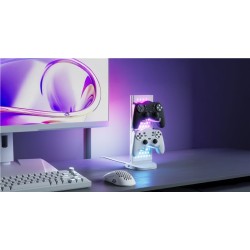 Suport de Birou Nanoleaf Pegboard Desk Dock, Alb – Organizare Inteligentă