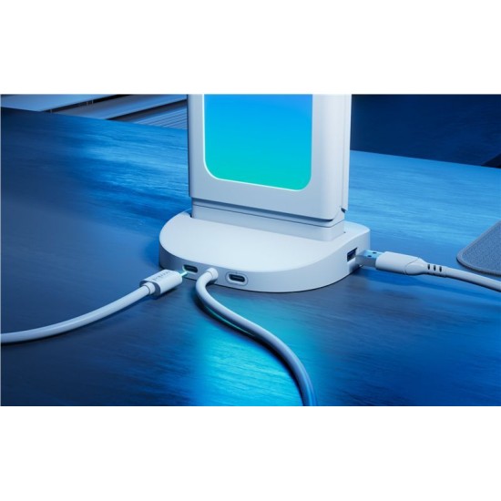 Suport de Birou Nanoleaf Pegboard Desk Dock, Alb – Organizare Inteligentă (Ingredi, NL7602K0001A023) by www.silkase.ro