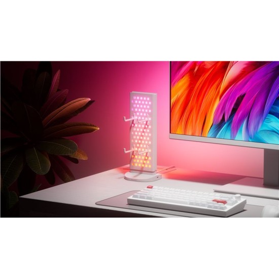 Suport de Birou Nanoleaf Pegboard Desk Dock, Alb – Organizare Inteligentă (Ingredi, NL7602K0001A023) by www.silkase.ro