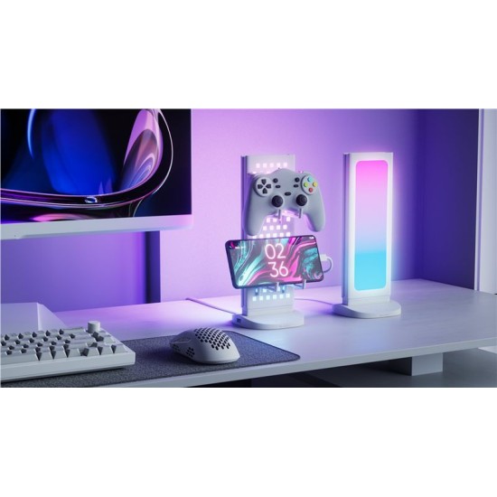 Suport de Birou Nanoleaf Pegboard Desk Dock, Alb – Organizare Inteligentă (Ingredi, NL7602K0001A023) by www.silkase.ro