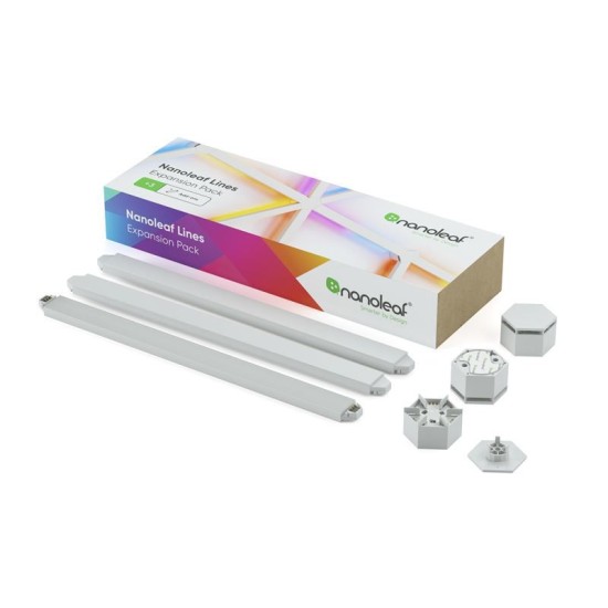 Pachet de expansiune 3 bare luminoase Nanoleaf Lines (Nanoleaf, Ingredi) by www.silkase.ro Pachet de expansiune 3 bare luminoase Nanoleaf Lines (Diverse accesorii, NL59-E-0001LW-3PK) by www.silkase.ro