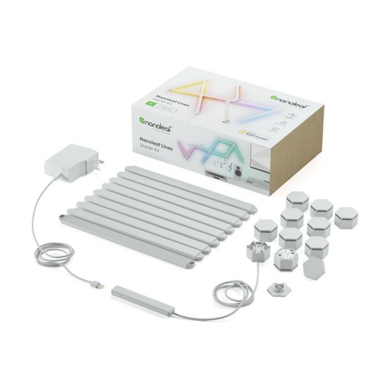 Kit de pornire 9 bare luminoase Nanoleaf Lines (Diverse accesorii, NL59-K-0002LW-9PK-EU) by www.silkase.ro