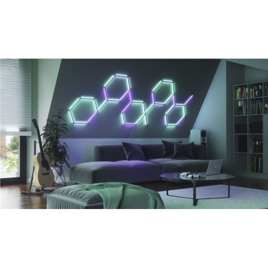 Kit de pornire 9 bare luminoase Nanoleaf Lines (Diverse accesorii, NL59-K-0002LW-9PK-EU) by www.silkase.ro