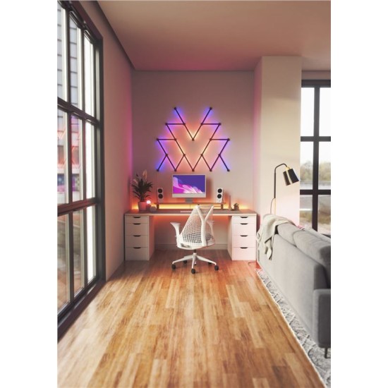 Set 9 skin-uri decorative pentru Nanoleaf Lines, negru mat (Nanoleaf, Ingredi) by www.silkase.ro Set 9 skin-uri decorative pentru Nanoleaf Lines, negru mat (Diverse accesorii, NL59-0001BM-9PK) by www.silkase.ro