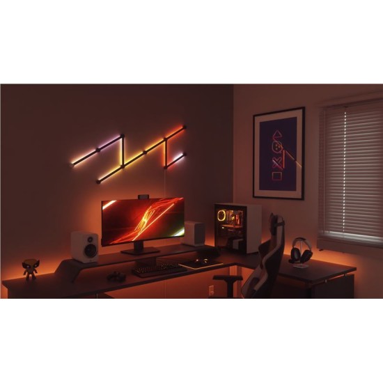 Set 9 skin-uri decorative pentru Nanoleaf Lines, negru mat (Nanoleaf, Ingredi) by www.silkase.ro Set 9 skin-uri decorative pentru Nanoleaf Lines, negru mat (Diverse accesorii, NL59-0001BM-9PK) by www.silkase.ro