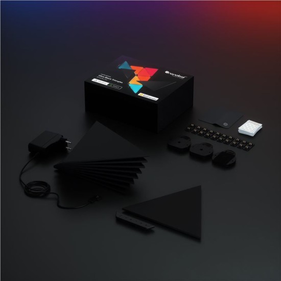 Kit de pornire 9 panouri triunghiulare negre Nanoleaf Shapes (Nanoleaf, Ingredi) by www.silkase.ro Kit de pornire 9 panouri triunghiulare negre Nanoleaf Shapes (Diverse accesorii, NL47-0102TW-9PK) by www.silkase.ro
