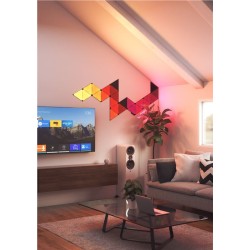 Pachet de expansiune 3 panouri triunghiulare negre Nanoleaf Shapes Pachet de expansiune 3 panouri triunghiulare negre Nanoleaf Shapes