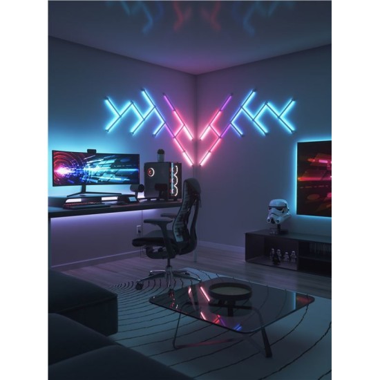 Pachet de expansiune 3 bare luminoase Nanoleaf Lines Squared (Nanoleaf, Ingredi) by www.silkase.ro Pachet de expansiune 3 bare luminoase Nanoleaf Lines Squared (Diverse accesorii, NL59E00-3SN00) by www.silkase.ro