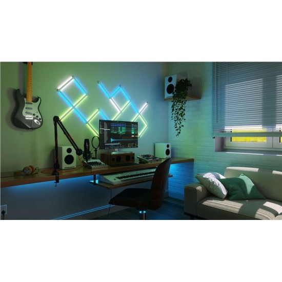 Pachet de expansiune 3 bare luminoase Nanoleaf Lines Squared (Nanoleaf, Ingredi) by www.silkase.ro Pachet de expansiune 3 bare luminoase Nanoleaf Lines Squared (Diverse accesorii, NL59E00-3SN00) by www.silkase.ro