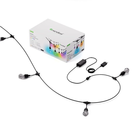 Kit de pornire ghirlanda luminoasa de exterior Nanoleaf 30m (Diverse accesorii, NF084K02-40SLO) by www.silkase.ro