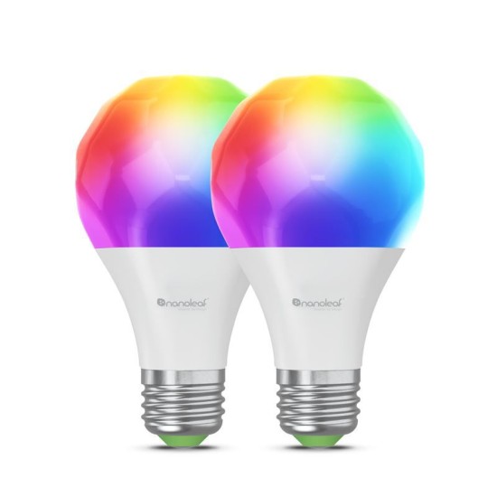 Set 2 becuri inteligente Nanoleaf Matter Wi-Fi A19, soclu E27 (Nanoleaf, Ingredi) by www.silkase.ro Set 2 becuri inteligente Nanoleaf Matter Wi-Fi A19, soclu E27 (Diverse accesorii, N7501B02-2A60E) by www.silkase.ro