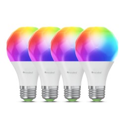 Set 4 becuri inteligente Nanoleaf Matter Wi-Fi A19, soclu E27