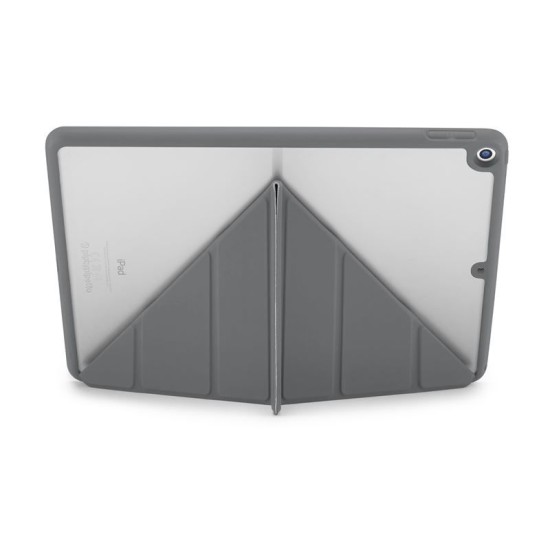 Husa Pipetto Origami No1 Original pentru iPad 10.2 (2019-2021), gri (Ingredi, P052-50-7) by www.silkase.ro