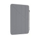 Husa Pipetto Origami No3 cu suport creion pentru iPad 10.9 (2022), gri (Ingredi, P053-50-V) by www.silkase.ro