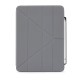 Husa Pipetto Origami No3 cu suport creion pentru iPad 10.9 (2022), gri (Ingredi, P053-50-V) by www.silkase.ro