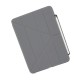 Husa Pipetto Origami No3 cu suport creion pentru iPad 10.9 (2022), gri (Ingredi, P053-50-V) by www.silkase.ro
